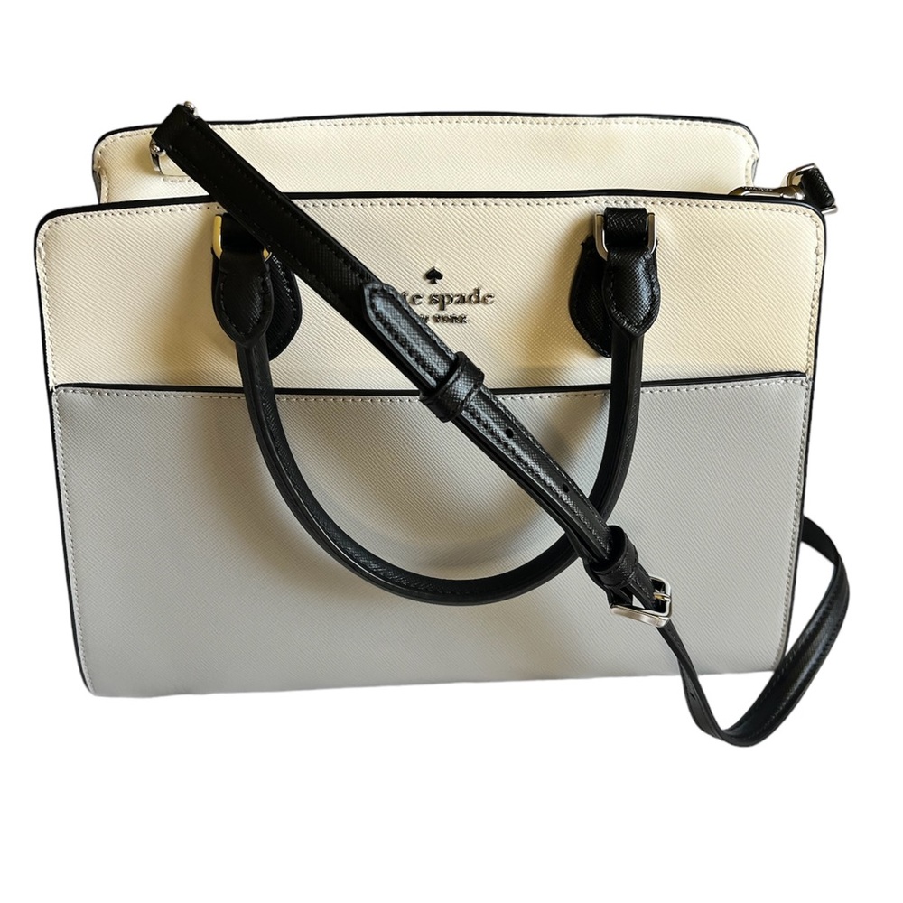NWT AUTHENTIC KATE SPADE Platinum Madison Colorblock Saffiano